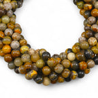 Bumble Bee Jasper Round 6mm 8mm